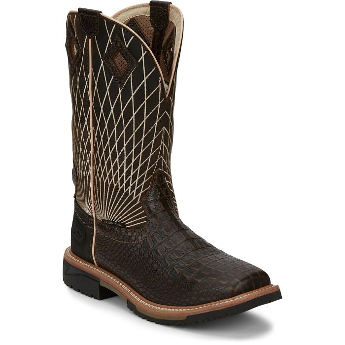 JUSTIN BOOTS WORK CROCK PRINT WK4832