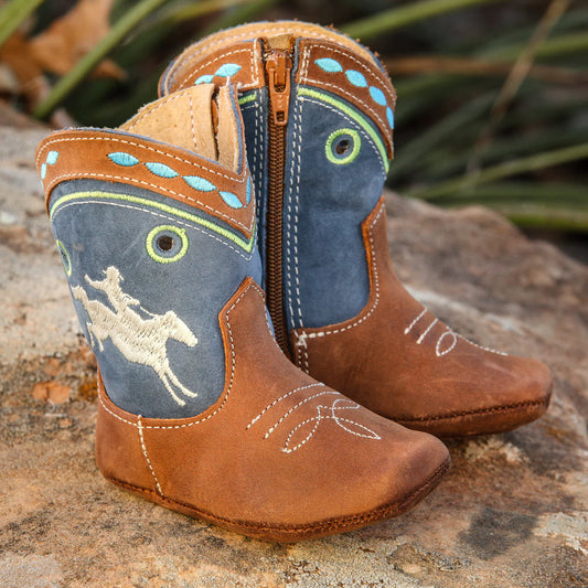 Shea Baby Bucking Horse Cowboy Baby Boots S1003