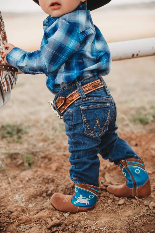 Shea Baby Bucking Horse Cowboy Baby Boots S1003