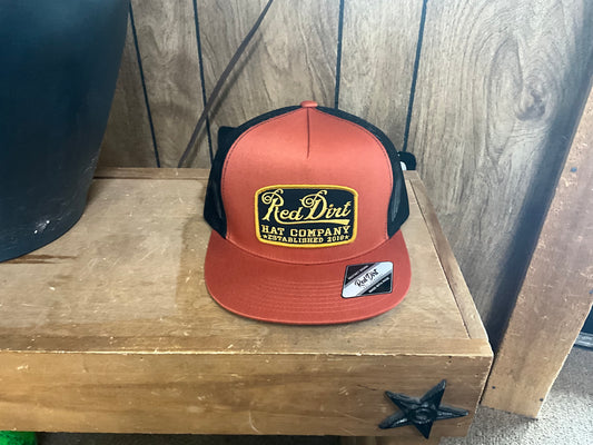 RED DIRT HAT COMPANY GUITAR BURNT ORANGE BLACK RDHC-339