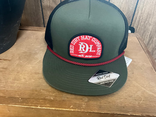 RED DIRT HAT COMPANY RUGGER OLIVE BLACK RDHC-352