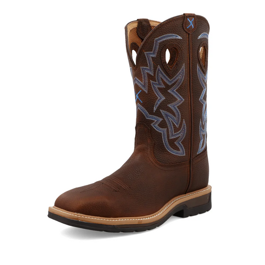 Twisted X Men’s 12" WESTERN WORK BOOT TEEL TOE MLCS003