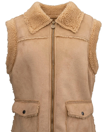 OUTBACK WOMEN’S KIMBERLY ZIP UP VEST 29876TAN