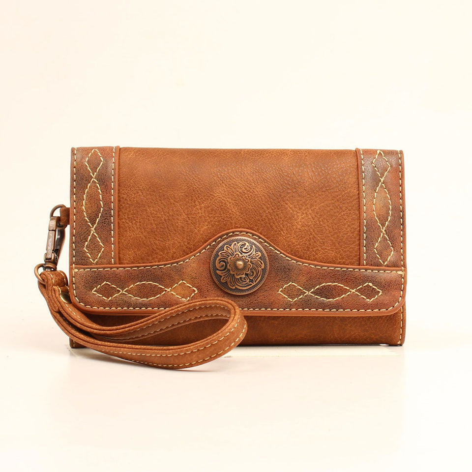 Nocona Belt Co Ladies Ivy Tan Clutch N7511908