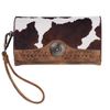 Nocona Belt Co Jessie Rae Clutch Brown Cow Print N770012302