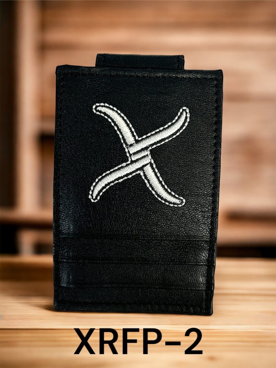 Twisted X Black and Silver Money Clip Wallet XRFP-2