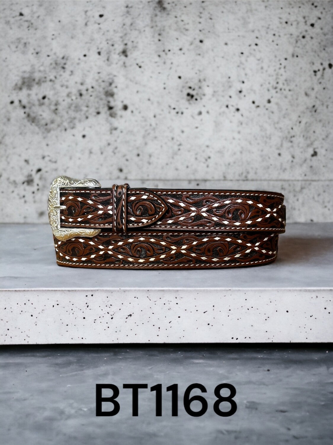 Ranger Belt Company White Buck Stitch BT1168