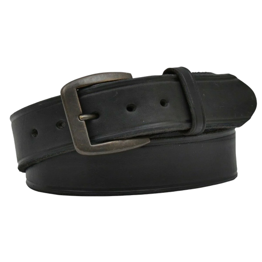 3D Belt Company Men's Latigo Creased Black Leather Belt D1140