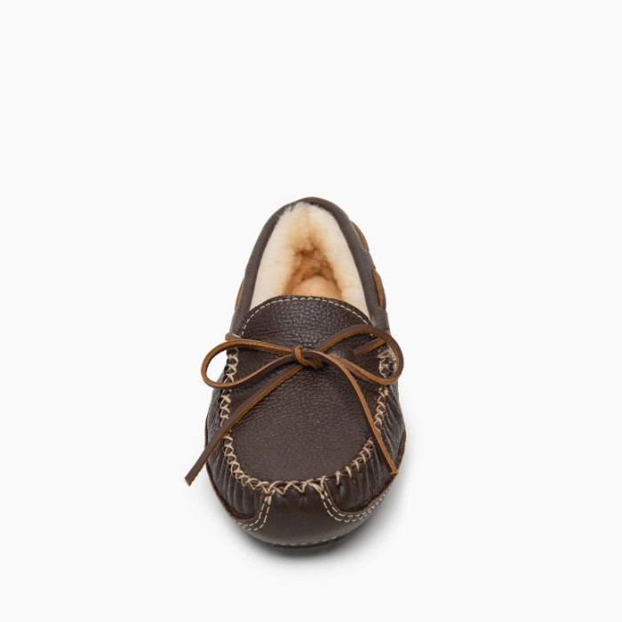 Minnetonka Sheepskin Moose Slipper 3752