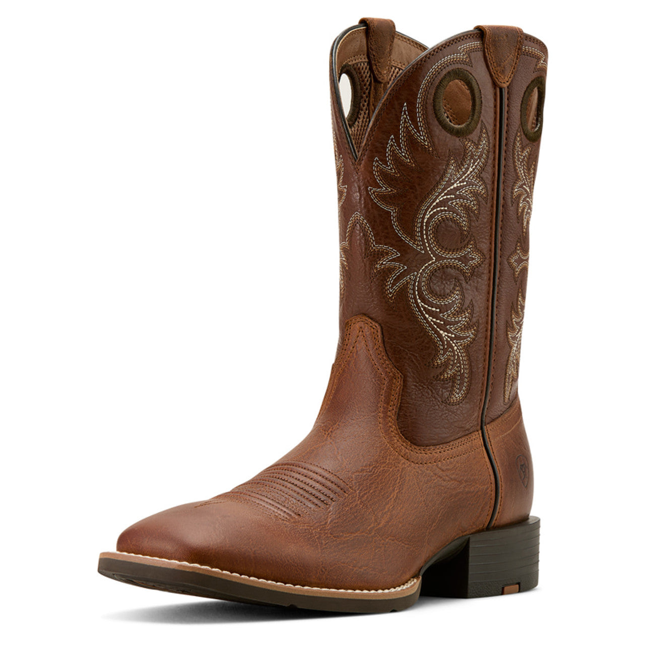 Ariat Men's Aged Tan Elephant Print Sport Rodeo Square Toe Boots 10061183