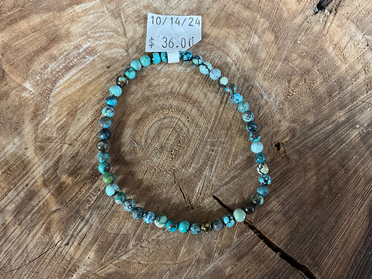 Bracelet Turquoise Beads 10/14