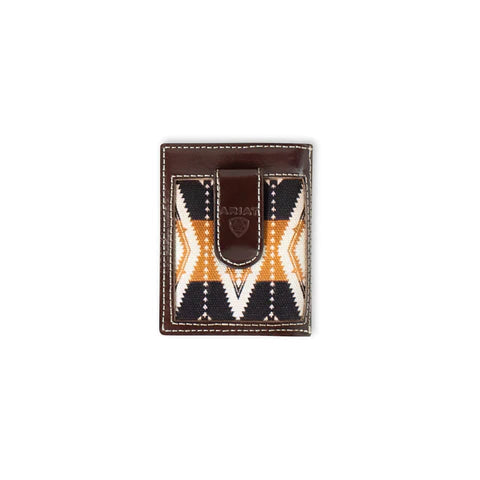 Ariat Southwestern Fabric Brown Money Clip A3559602