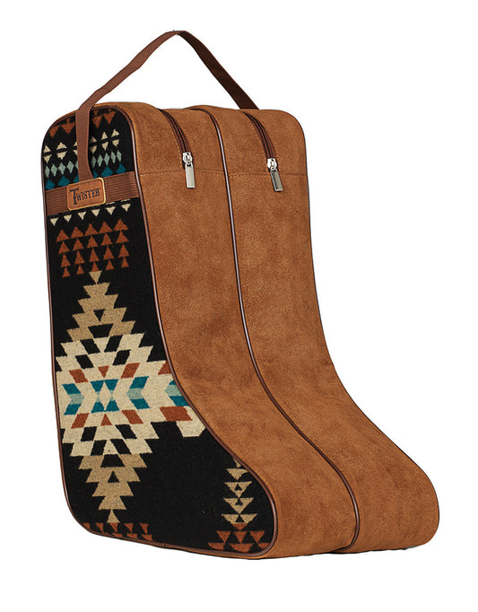 Twister Southwest Suede Lther Boot Bag 411747