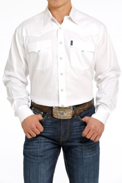 Cinch Long Sleeve Shirt MTW1681002WHT