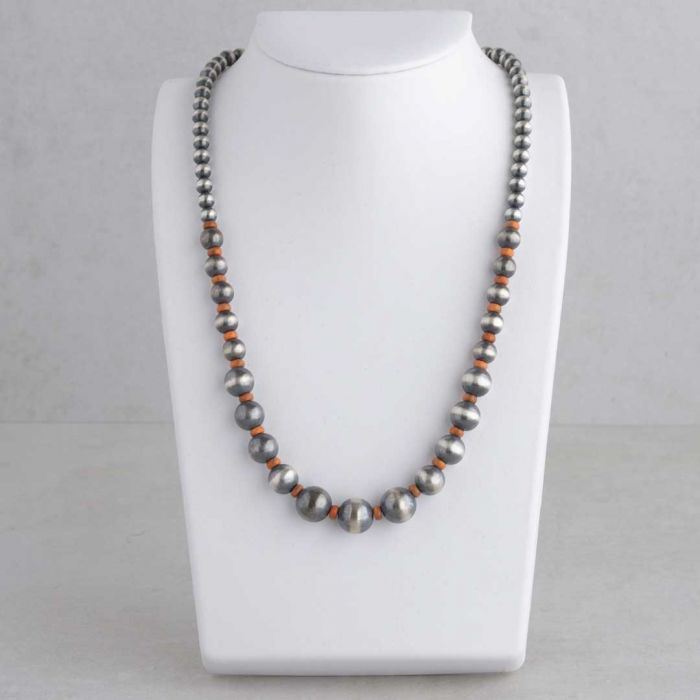 Necklace Navajo Pearls with Spiny Oyster FJN2335