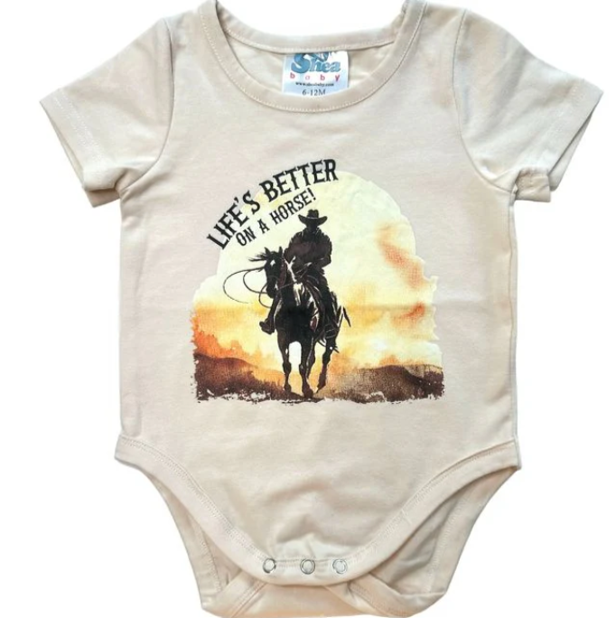 Shea Baby Black Onesie BVINB08