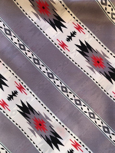 Wild Rag - Grey Red Aztec 1313AM