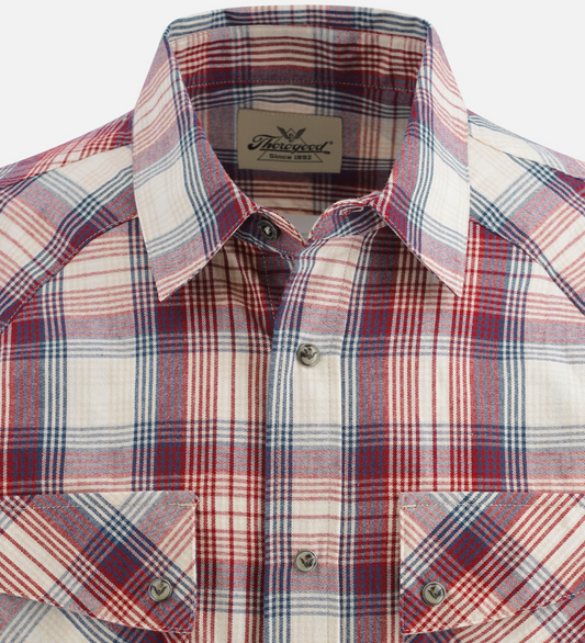 Thorogood Men’s Short Sleeve Snap Shirt Plaid 2-Colors TG206132