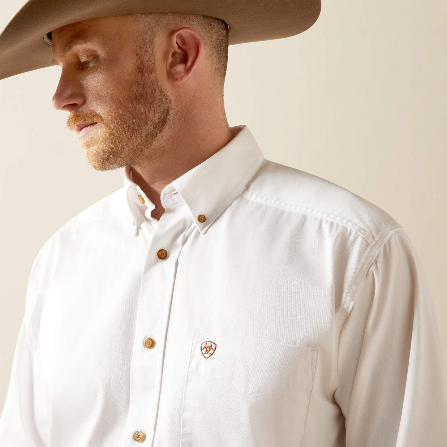 Ariat Men’s Long Sleeve Shirt White 1000053