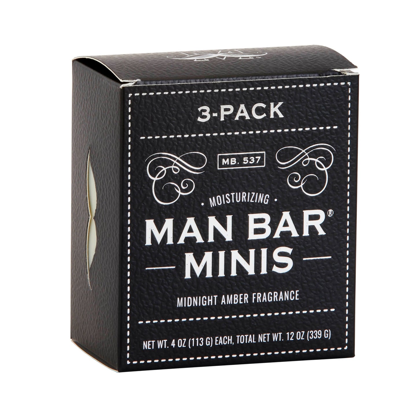 Man Bar Soap Mini Bar 3-Pack Midnight Amber MMM1570