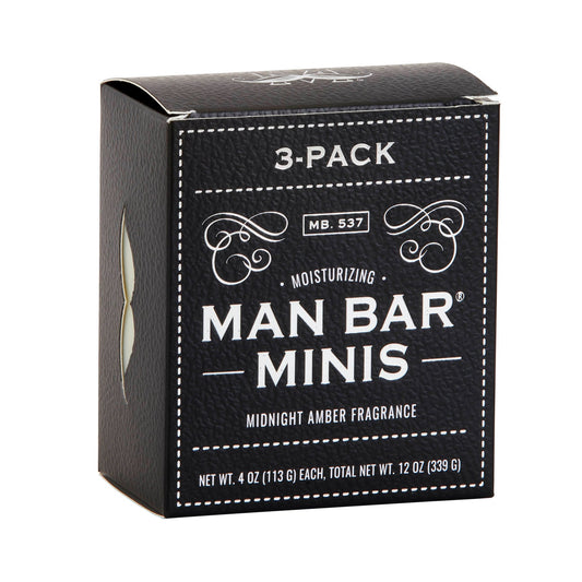 Man Bar Soap Mini Bar 3-Pack Midnight Amber MMM1570