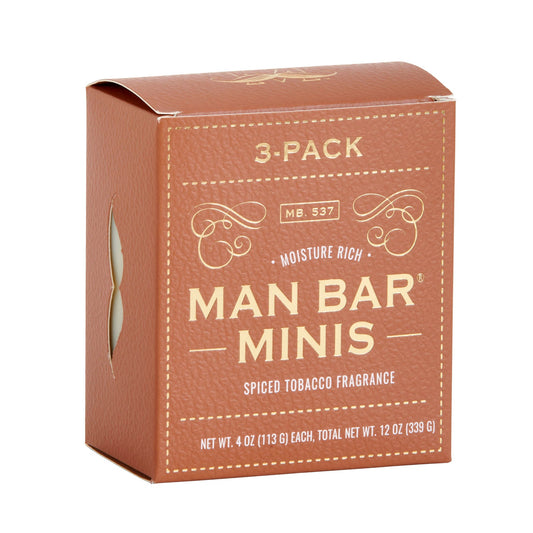 Man Bar Soap Mini Bar 3-Pack Spiced Tabacco MMT1572