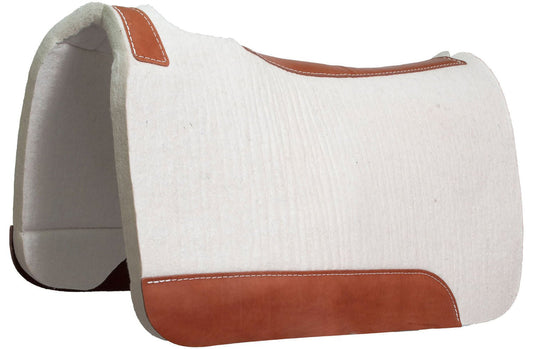Saddle Pad 100% Wool WHITE PAD