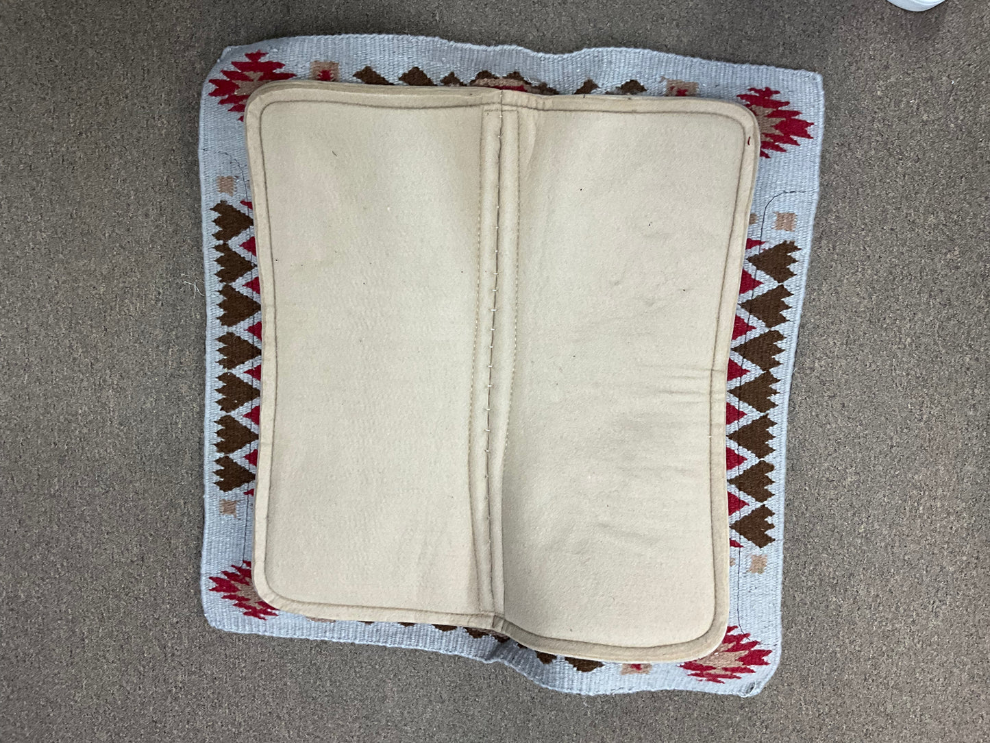 Saddle Pad 100% Wool Navajo Top HAND WOVEN