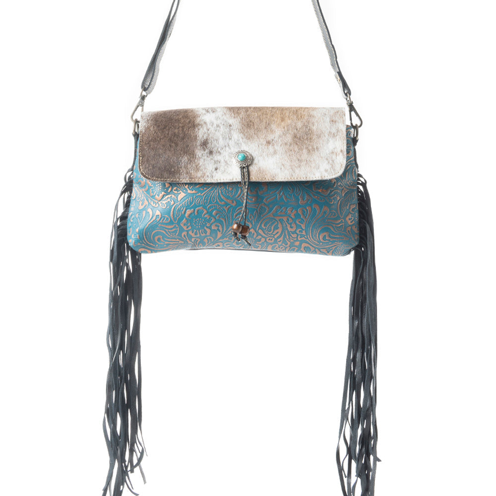 Myra Rococo Leather and Hairon Bag S-3958