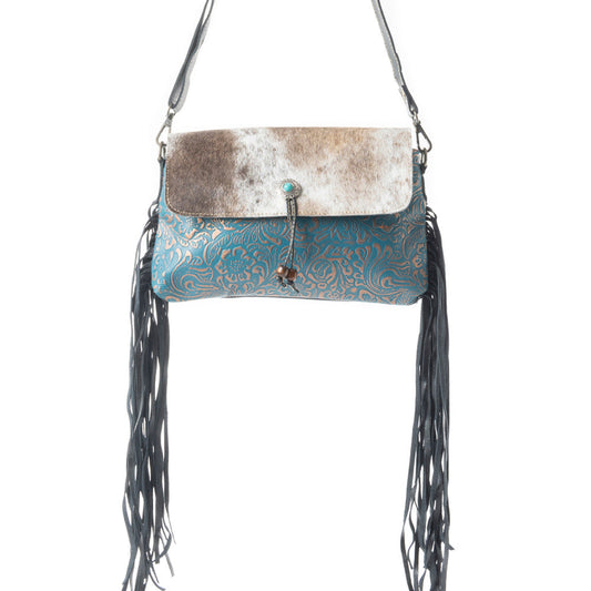 Myra Rococo Leather and Hairon Bag S-3958