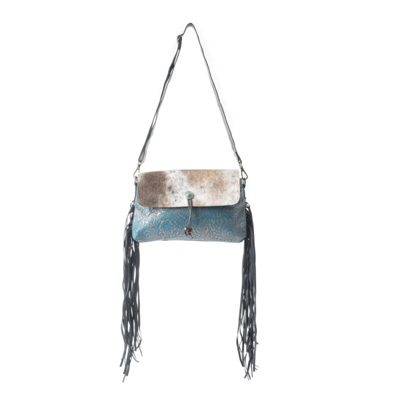 Myra Rococo Leather and Hairon Bag S-3958