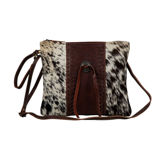 Myra Rosalinda Cross Stitched Leather & Hairon Bag S-7370