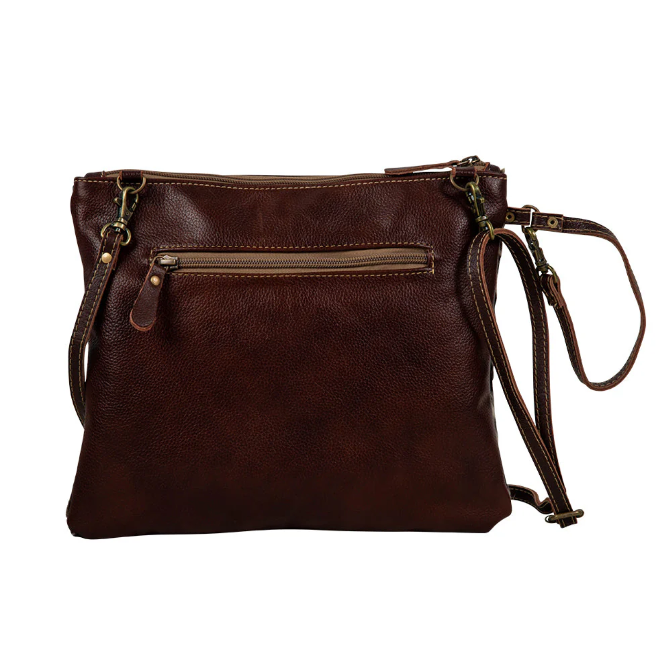Myra Rosalinda Cross Stitched Leather & Hairon Bag S-7370