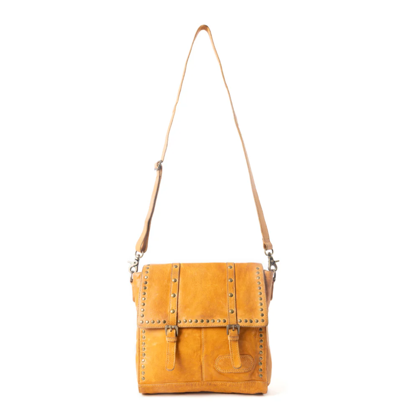 Myra Western Rune Leather Crossbody S-12931