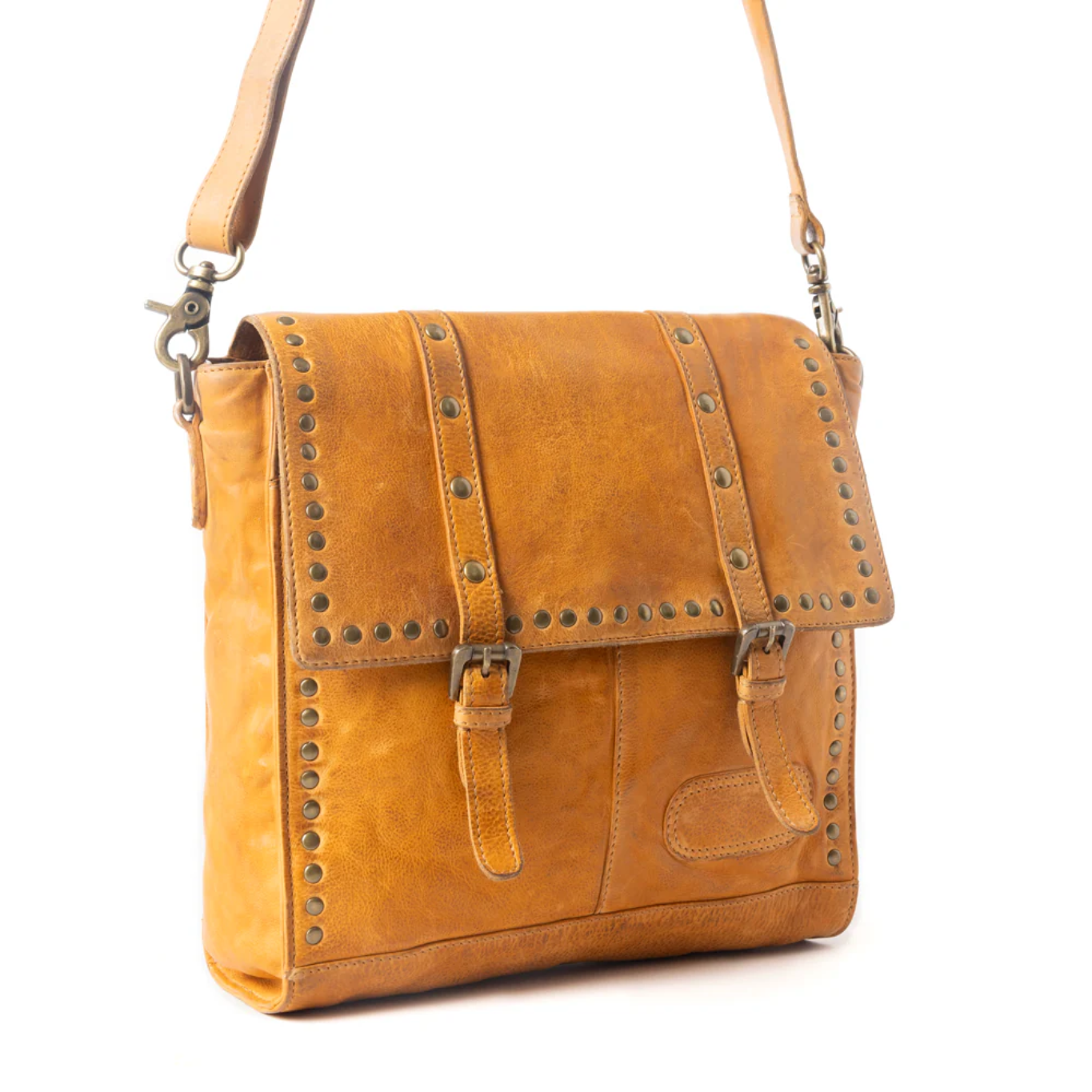 Myra Western Rune Leather Crossbody S-12931
