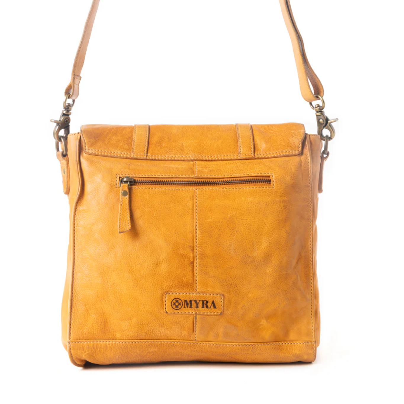 Myra Western Rune Leather Crossbody S-12931
