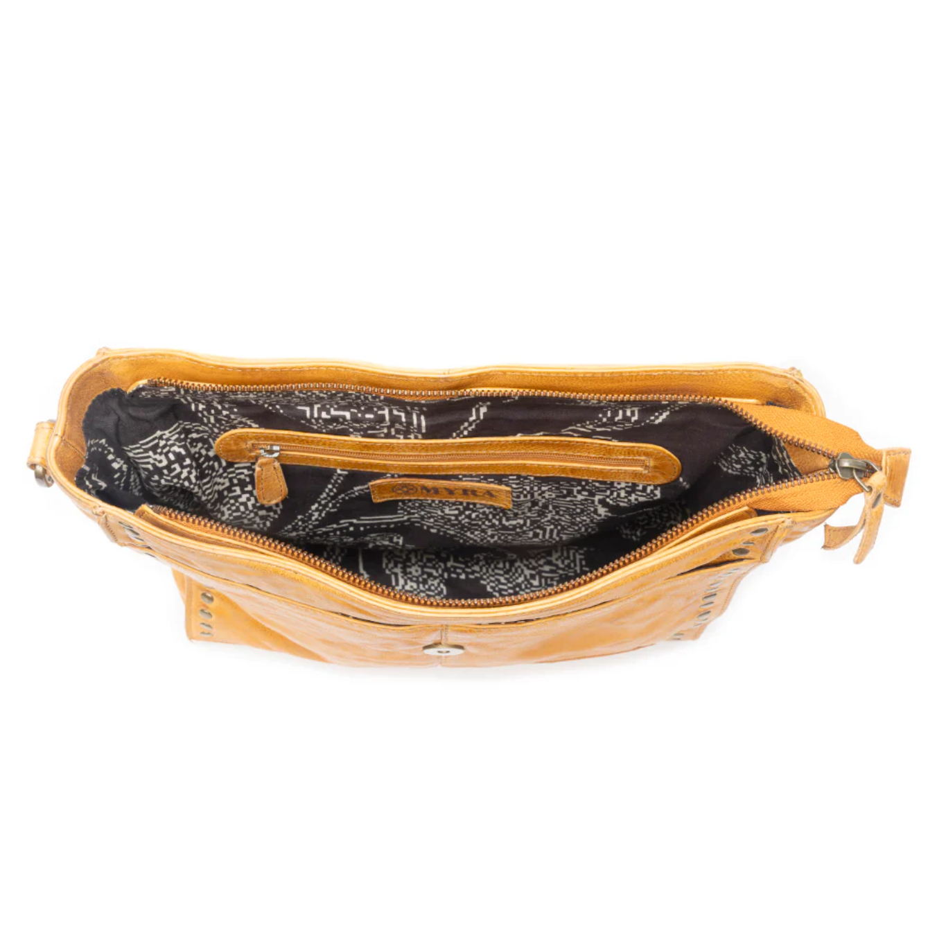 Myra Western Rune Leather Crossbody S-12931