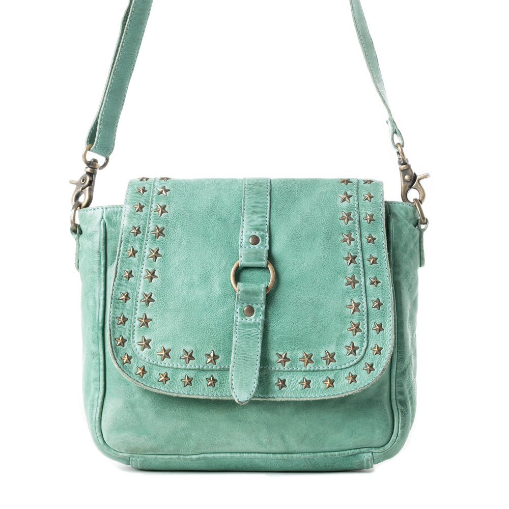 Myra Western Scout Leather Crossbody  Bag S-12921