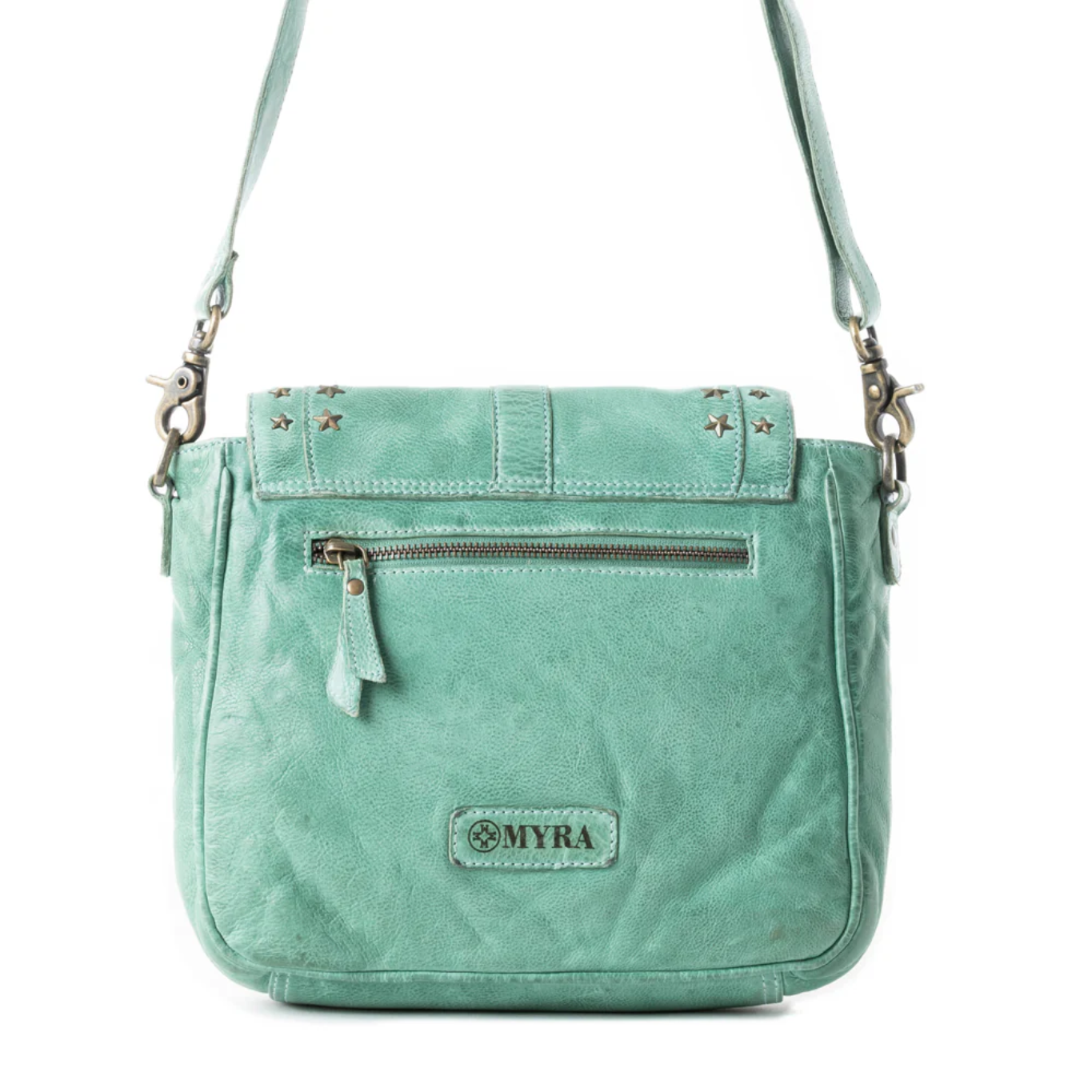 Myra Western Scout Leather Crossbody  Bag S-12921