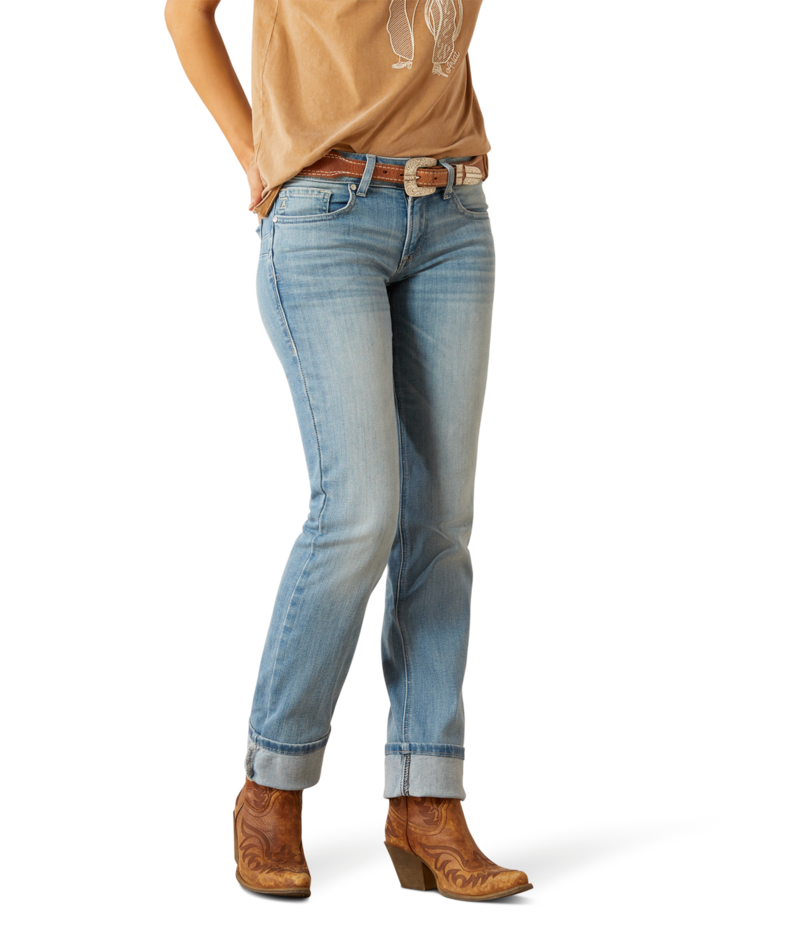 Ariat Ladies Mid Rise Alessia Straight Leg Jeans 10061730