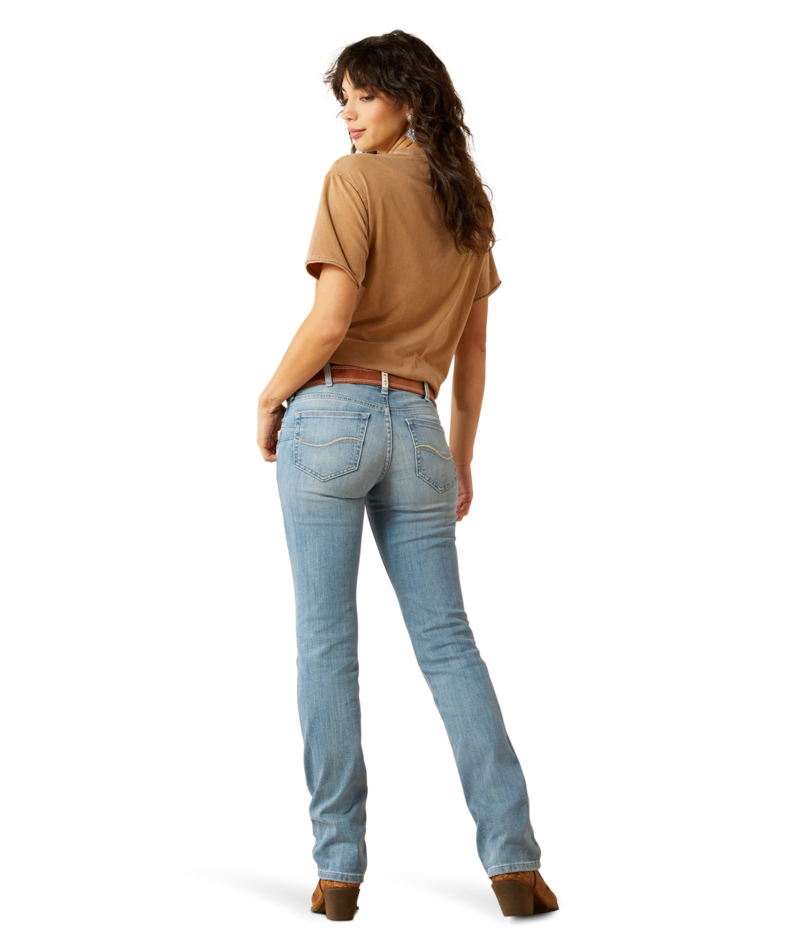 Ariat Ladies Mid Rise Alessia Straight Leg Jeans 10061730