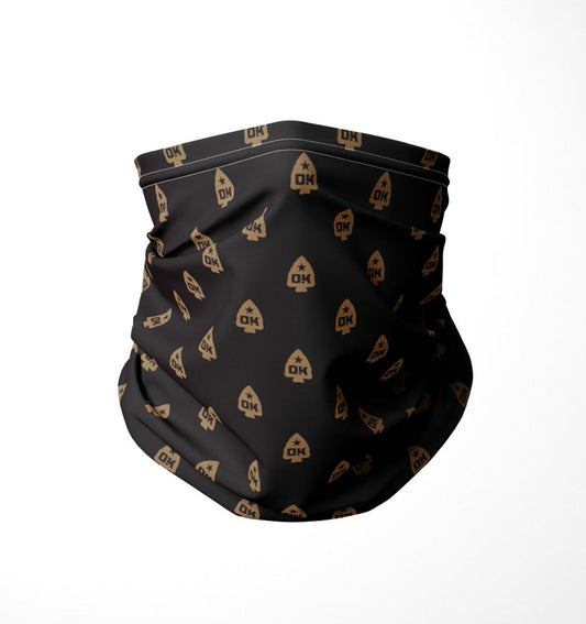 Okie Brand Black Neck Gaiter Arrowhead TOBO16OK
