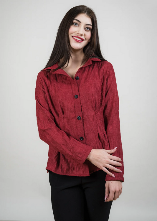 Textured Shirt Jacket TT1195
