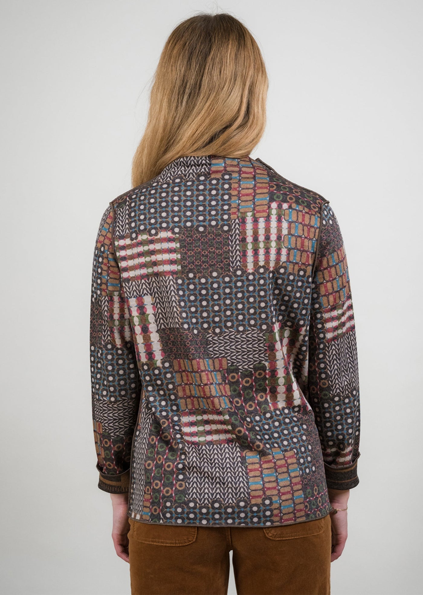 Black/Brown Mosaic Print Reversible TT11924