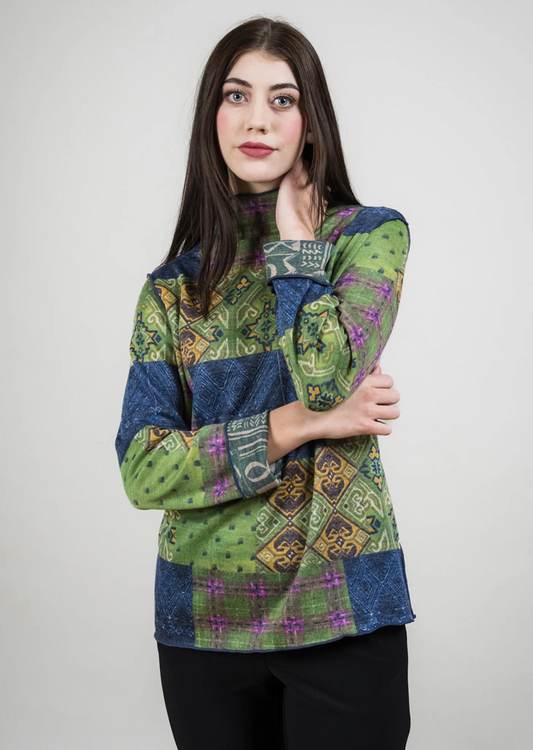 Green/Navy Print Reversible TT11925