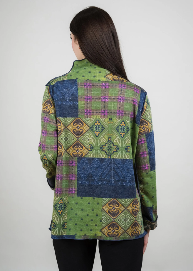 Green/Navy Print Reversible TT11925