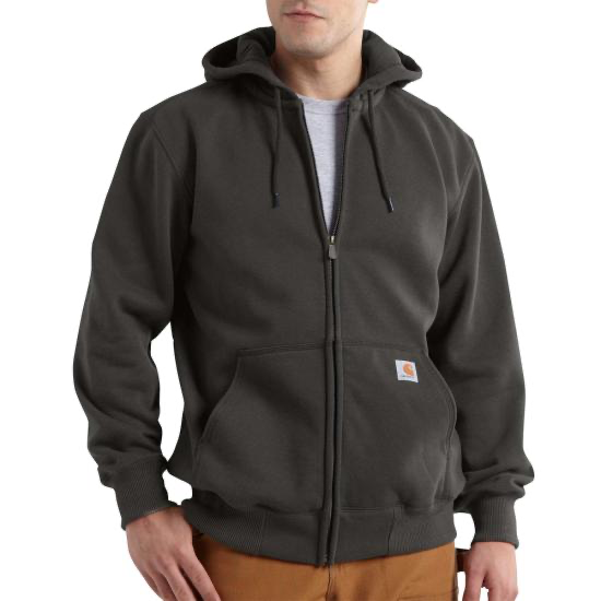 Carhartt Heavyweight Full Zip Sweatshirt 100614-306 Peat Rain