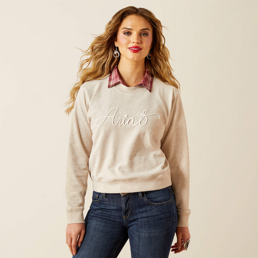 Ariat Ladies Logo Crew Neck Sweater 10062736
