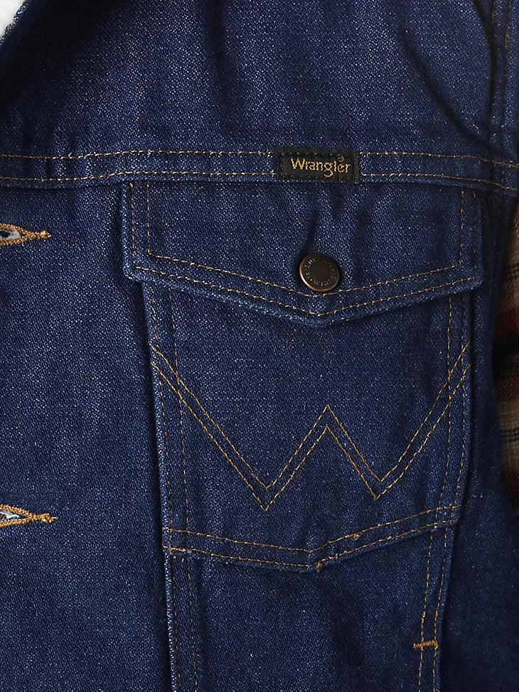 Wrangler Sherpa Lined Denim Vest 1074131PW