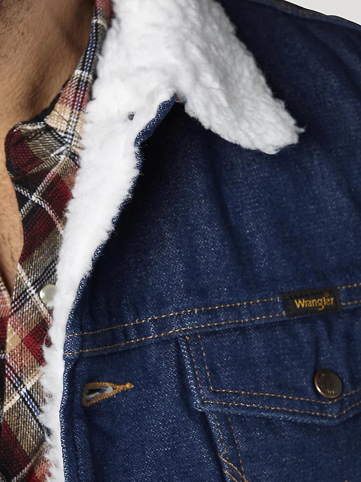 Wrangler Sherpa Lined Denim Vest 1074131PW